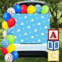 Halloween Trunk or Treat Car Decoration Kit Blue Sky and White Clouds Balloon Decoration Accessories for Outdoor Car Trunk, Holiday Party Decoration Supplies