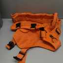 OneTigris Mesh Design Tactical No Pull Dog Harness for Large Dogs, Breathable Service Dog Vest Harness with Handle, Military Dogs Vest with Molle Panels for Walking Hiking (Orange, X-Large)