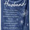 Sympathy Memorial Gifts for Loss of Husband, Soft Flannel Memorial Blanket, Remembrance Condolences Bereavement Gifts Idea in Memory of Husband, 50x60 inches