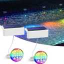 Solar Pool Lights, Solar Powered Submersible LED Lights with Remote IP68 Waterproof Swimming Pool Lighting, 16 Colors Underwater Pool Light for Above Ground Inground Pool, Pond (White,2 Pack)