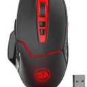 Redragon M690-1 Wireless Gaming Mouse with DPI Shifting, 2 Side Buttons, 2400 DPI, Ergonomic Design, 8 Buttons-Black