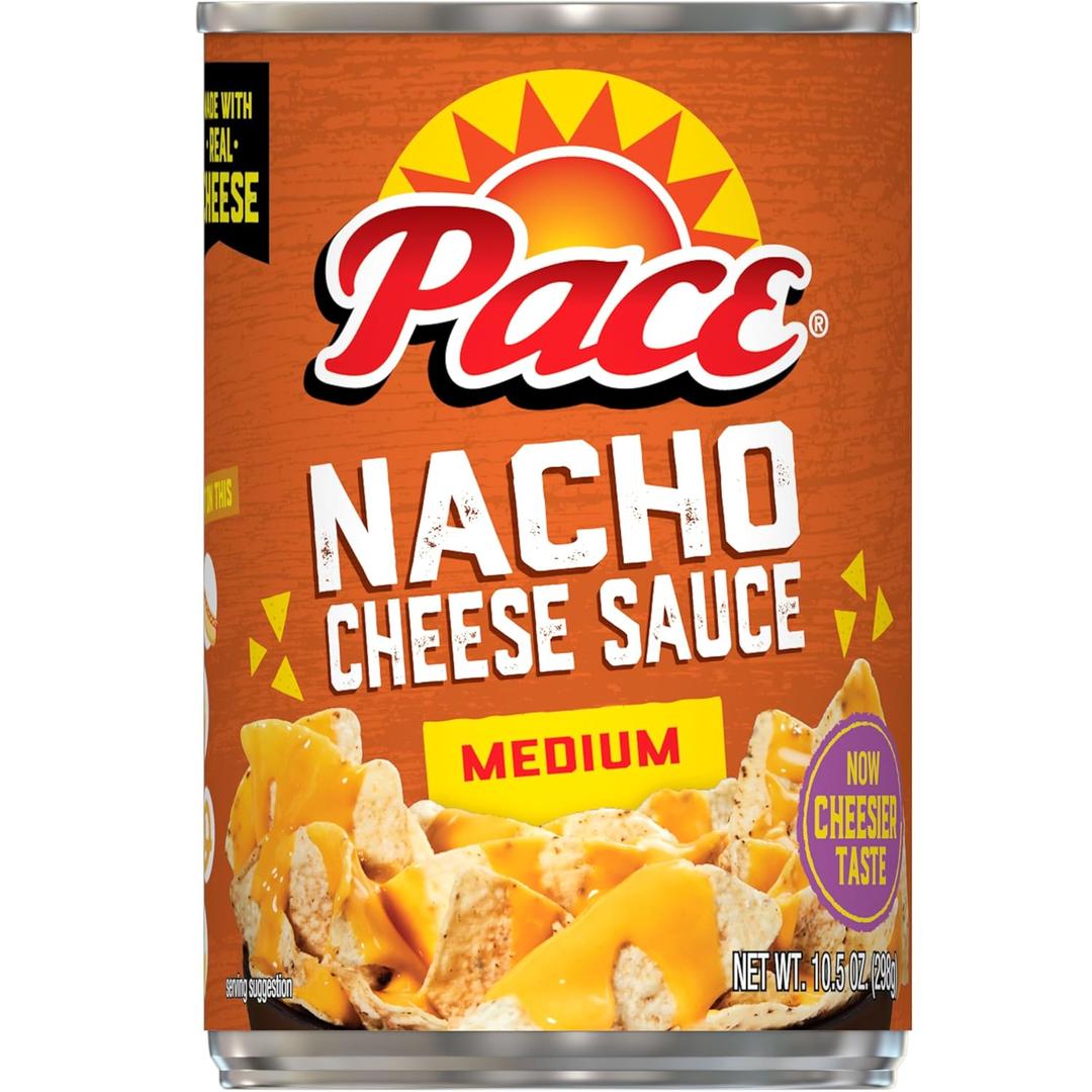 Pace Medium Nacho Cheese Sauce, 10.5 oz Can (EXP 10/01/25)