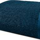 DAN RIVER Pack of 1 Bath Sheet 40x80 Inches, Big Towels Oversized Extra Large Bath Sheets, Absorbent Quick Dry Towels - Blue Opal