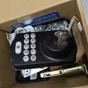 Veise Keyless Entry Door Lock with 2 Lever Handles - Electronic Keypad Deadbolt, Easy Installation Digital Smart Front Door Lock Set, Matte Black