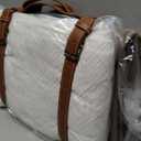 VitalCozy Waterproof Picnic Blankets Outdoor Blanket Foldable 2 in 1 Double Layer Sandproof Beach Mat with Carry Strap for Camping Lawn Park Beach Grass(White)