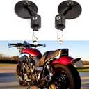 Universal Black Motorcycle Aluminum Rearview Side Mirrors 7/8" Bar End For Cafe Racer Bobber Cruiser Scooter