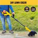Cordless Edger Lawn Tool Compatible with Dewalt 20V Max Battery, Electric Battery-Powered Edger/Trencher (Tool ONLY) 9Blade, 3 Position Adjustable Depth for Landscaping, Driveways, Borders