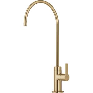 KRAUS Oletto Single Handle Drinking Water Filter Faucet for Reverse Osmosis or Water Filtration System in Brushed Brass, FF-103BB
