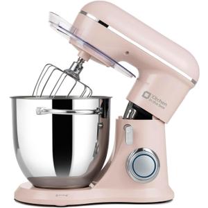 Kitchen in the box 6.5 QT Stand Mixer, 10-Speed Electric Mixer (Pink)