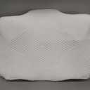 Osteo Cervical Pillow for Neck Pain Relief, Hollow Design Odorless Memory Foam Pillows with Cooling Case, Adjustable Orthopedic Bed Pillow for Sleeping, Support for Side Back Sleepers (Queen(25.5*16.5*5.2/4.1 inches), White)