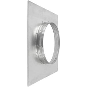 HVAC OV 8" Inch Dryer Vent Wall and Ceiling Plate Hole Cover - Duct Connector Flange - 8' Inch Galvanized Steel Adapter for Air Ventilation Systems - Cooling, and HVAC Applications
