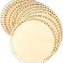 8 Inch 10 Pack Basket Bottom for Crochet Unfinished Wood Round Weaving Knitting Base for Crafts