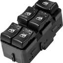 Front Left Driver Side Power Window Master Switch Window Control Switch for Saturn Ion 2003-2007 | 4+8 Pins | Replaces # 22664398