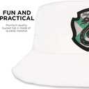 Harry Potter Bucket Hat for Kids, Boy, Girl Sun Hat Ages 4-7, Big Kids 7-14 Years 100% Cotton for Summer Teen Youth Beach Hat (White)