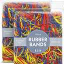 2 x Colored Rubber Bands - 1lb Total (2 Pack of 0.5 lb) Large Rubber Bands Assorted Size and Color for Office Supplies, Arts & Crafts or DIY Projects - Multipurpose Color Elastic Bands Assortment