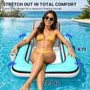Floating Chairs with Backrest & Cup Holder 300LBS Heavy Duty, Large