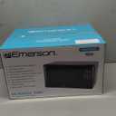 Emerson MW7302B Compact Countertop Microwave Oven with Touch Control, LED Display, 700W, 10 Power Levels, 6 Auto Menus, Glass Turntable and Child Safe Lock, 0.7 Cu., Ft. Black