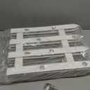 Aneco 8 Pieces White Plastic Traditional Christmas Tree Fences, 18 x 12 Inches, Ideal for Home, Wedding, Fairy Garden, Party