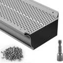 VEVOR Gutter Guard, 6 inch Width, Aluminum Leaf Filter DIY Gutter Cover, 26 PCS 104 ft Total Length, 0.157'' Hole Diameter & 0.02'' Thick Fits Any Roof or Gutter Type