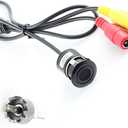 Backup Camera, Car Rear View Camera Backup Cam Bumper Hole Drilling 18mm Mount Universal Fit Parking Assistance Grid Lines