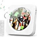 CD Player Portable | CD Player for Home,with HiFi Speakers Bluetooth | LED Display Supports CD/FM/USB/TF/AUX Audiophiles & Multi-Room Use