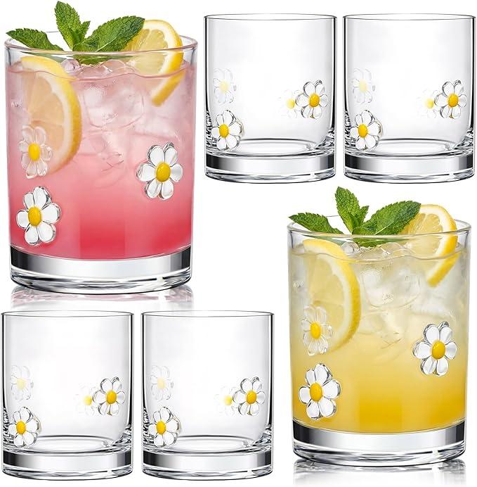 Mixing Glass Cocktail 4Pcs Set Daisy