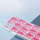 Phone Case Compatible with iPhone 15 Pro Max Pink Roller Monkey Funny Cute Rabbit Soft Shockproof Side Striped Phone Cover