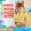 Magnetic Travel Toys for Toddlers Kids, Fidget Toys Airplane Car Travel Activities Essential,Road Trip Sensory Toy Magnet People Men,Gifts Toys for 3 4 5 6 7 8 Year Old Easter Basket Stuffers -20PCS