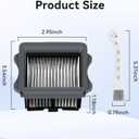 2 x E.LUO Vacuum Filter Replacement Compatible with Tineco iFloor 3, Floor ONE S3 & Floor ONE S5, Floor ONE S5 Pro Cordless Vacuum Cleaner, 6 Pack Replacement Filters,1 Clean Brush