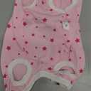 Dog’s Recovery Suit Post Surgery Shirt for Puppy, Wound Protective Clothes for Little Animals(Pink Stars-M)