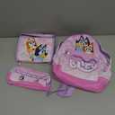 Bluey Backpack Set for Girls  3 Piece Childrens and Toddlers Kids School Bag with Lunch Box and Pencil Case
