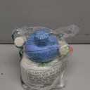 CHAKO LAB Water Bottle with Straw and Carry Handle | Wide Mouth vacuum insulated stainless steel Bottles | Reusable, leak-proof and BPA-free | 33oz(White&Blue)