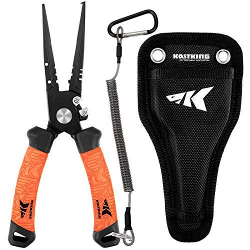 KastKing Speed Demon Pro Fishing Pliers, Split Ring Nose, 8.5 inch