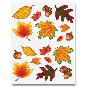 Whaline 9 Sheet Fall Maple Leaves Window Clings Pumpkin Double-Sided Window Decals for Fall Autumn Thanksgiving Harvest Home School Office Accessories Party Supplies Gifts Pack of 2