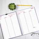 Brownline 2025 DuraFlex Weekly Planner, Appointment Book, 12 Months, January to December, Twin-Wire Binding, 11" x 8.5", Purple (CB950V.PUR-25)