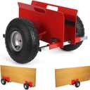 600 LBS Panel Dolly, Door Dolly Adjustable Drywall Mover with 10" Tires