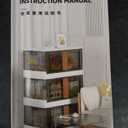 HAIXIN Storage Bins with Lids - Collapsible Storage Bins, Wardrobe Closet Organizer, 19 Gal Stackable Toy Storage, Foldable Plastic Storage Container with Door, Crate for Book Storage (3 Pack)