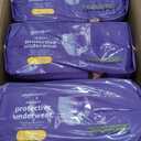 Amazon Basics Incontinence Underwear for Women, Maximum Absorbency, Fresh Protection, Postpartum, Disposable, Odor Protection, Comfortable Fit, Large, Lavender, 54 Count (3 Packs of 18)