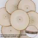 Sancodee 8 Pcs Large Unfinished Wood Slices, 8-9 Inches Wood Slabs for Centerpieces Natural Wooden Circle, DIY Wood Centerpieces for Tables Wedding Party Door Sign Decor