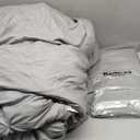 Bedsure King Size Comforter Set - Bedding Sets King 7 Pieces, Pintuck Bed in a Bag Grey Bed Set with Comforter, Sheets, Pillowcases & Shams (01 - Grey)