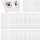 PATIKIL PVC Jewelry Bags, 50 Pcs 5" x 3.5" Jewelry Pouches Clear Zipper Bags Anti Oxidation Self Sealing Small Bags for Earrings Necklace Bracelets Storage Travel Business