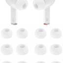 2 x ALXCD Eartips Compatible with Galaxy Buds 3 Pro SM-R630N Earbuds, 6 Pairs S/M/L Sizes Silicone Ear Tips Earbuds Replacement Tips, Compatible with Galaxy Buds 3 Pro SM-R630 6 Pairs White sml
