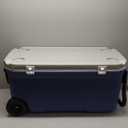 Coleman Classic Series Insulated Portable Wheeled Cooler, Leak-Resistant Outdoor Hard Cooler Keeps Ice up to 5 Days, 100-Quart (Twilight)
