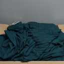 Love's cabin California King Comforter Set Dark Green, 7 Pieces California King Bed in a Bag, All Season Bedding Sets with 1 Comforter, 1 Flat Sheet, 1 Fitted Sheet, 2 Pillowcase and 2 Pillow Sham