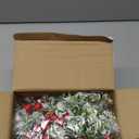 WILLBOND 8 Pieces 9.5" Mini Christmas Wreaths for Kitchen Cabinet Small Christmas Candle Rings Red Berries Wreath Pillar Candle Rings Xmas Hanging Garlands for Front Door Fireplace Window Decor