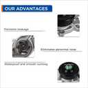 PAROD AW7160 Water Pump Kit Fit for [3.9L 5.2L 5.9L] 93-98 Jeep Grand Cherokee, 93-94 Dodge B150/B250/B350, 95-98 B1500/B2500/B3500, 93-03 Dakota,98-03 Durango,94-03 Ram 1500, 94-02 Ram 2500/Ram 3500