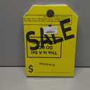 Crtiin 100 Pack Sale Tags Car Sale Sign Dealer Mirror Hang Tags 8.5 x 11.8 Inches for Car Rear View Mirror(Yellow)