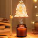 Candle Warmer Lamp with Timer and Dimmer, Electric Wax Warmers for Scented Candles with 5 Brightness Settings, Anti-Glare Lamp with Adjustable Height, Home Decor, Gift for Birthday, Valentines