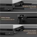 Appliance Rollers Heavy Duty,Newest Extendable Appliance Sliders,Liftable Washing Machine Base,Easily Move Washer and Dryer Machines,Refrigerators,Furniture-Black