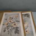 2Pcs Framed Vintage Floral Wall Art, Rustic Botanical Canvas Prints 16x24in